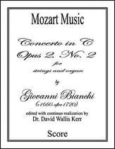 Concerto in C, Opus 2, No. 2 Orchestra sheet music cover
